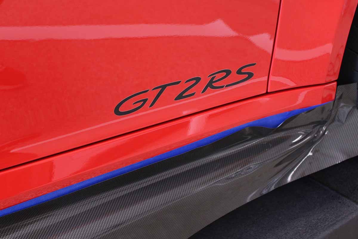 Red GT2RS vehicle wraps in Duluth
