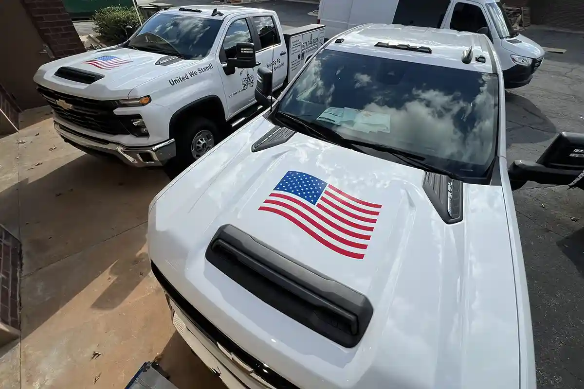 white truck window tint in Johns Creek