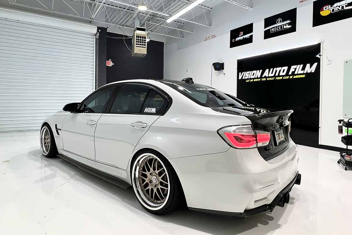 white car vehicle wraps in Johns Creek